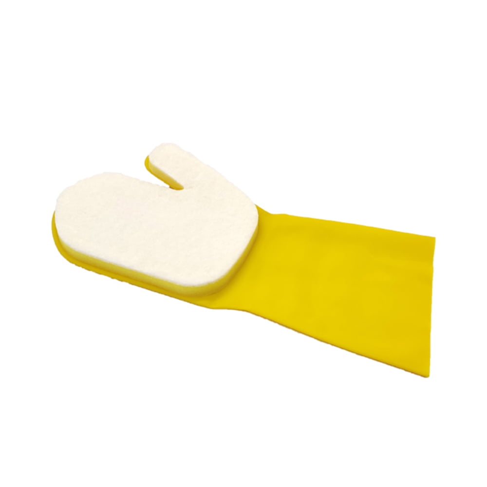 Waterproof Latex Gloves with Foam & Scouring Pad for Pool Cleaning