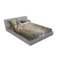 thumbnail image 2 of Ambesonne Fantasy Fitted Sheet & Pillow Sham Set, Tree Branch in Forest, Queen, Brown, 2 of 2