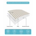 thumbnail image 4 of Quilt King Size Bedding Set, Thin Beige Striped Reversible Summer Quilt 3 Pieces, Farmhouse Modern Stripes Lightweight Bedspreads Coverlets with 2 Pillow Shams for All Seasons, 4 of 5
