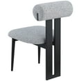 thumbnail image 5 of Meridian Furniture Dario Grey Boucle Fabric Dining Chair (Set of 2), 5 of 8