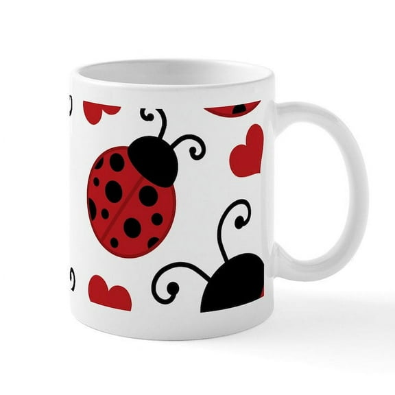 CafePress - Ladybug Lover Mug - 11 oz Ceramic Mug - Novelty Coffee Tea Cup