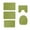Green, variant on MERILER Memory Foam Bath Mat Set: 5 Piece Non-Slip, Water Absorbent, Machine Washable Bathroom Rugs for Ultimate Comfort and Safety