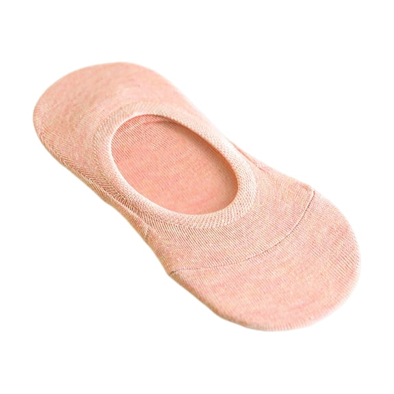 Women's Solid Color On Shallow Mouth Concealed Breathable Athletic Casual Wear Boat Socks for Everyday Comfort