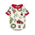 thumbnail image 2 of Dr. Seuss Polyester Grinch Christmas Dog Pajama, Winter White, S, 2 of 2