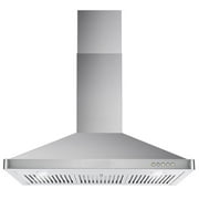 Cosmo 36 in. Ducted Wall Mount Range Hood in Stainless Steel with LED Lighting and Permanent Filters