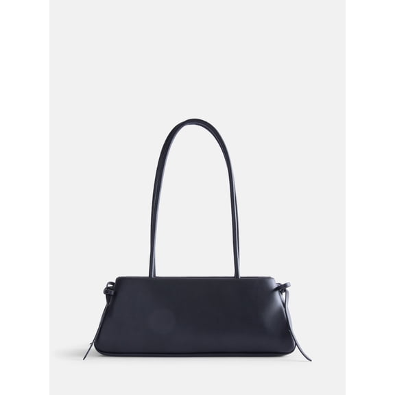 No Boundaries Women's Bow Shoulder Bag, Black