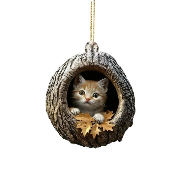 Decoraciones de Árbol de Navidad 2D Acrílico de Impresión Plana para la Decoración Del Hogar Y Llavero