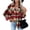 Wine05, variant on Women's 2024 Fall Clothes Plaid Shacket Jacket Long Sleeve Button Down Flannel Shirts Fashion Jacket Coat Blouse Outwear Shirts