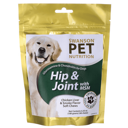 Swanson Glucosamine & Chondroitin for Dogs Hip & Joint with Msm 6.35 oz