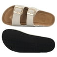 thumbnail image 7 of Pennysue Women's Cork Footbed Slide Sandals Off-White Adjustable Buckle Slipper Shoes with Arch Support 9M, 7 of 7