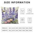 thumbnail image 5 of COMIO  Spring Summer Lavender Flowers Decorative Throw Pillow Covers, Floral Cushion Case Outdoor Decor, Seasonal Farmhouse Decoration for Sofa Couch, 5 of 5