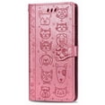 thumbnail image 4 of Étui à Rabat pour FOXDOCK OPPO A52 / A72 / A92, Chat Chien en Relief PU Cuir avec Fentes pour Cartes, Support, 4 of 6