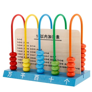Wooden Educational Counting Classic Abacus Math Game for Kids Kindergarten Home Maths Learning Education Calculating