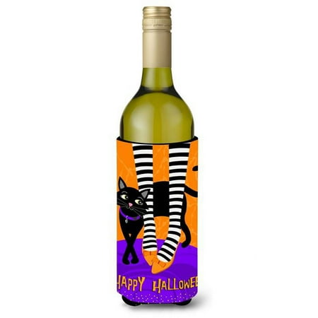 

Carolines Treasures Halloween Witches Feet Wine Bottle Beverage Insulator Hugger