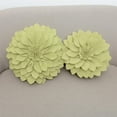 thumbnail image 3 of Fennco Styles 3D Petals Flower Filled Decorative Throw Pillow 16" Round - Lime Floral Felt Accent Pillow for Couch, Bedroom, Living Room, Office, Holiday Décor, and Housewarming, Birthday Gift, 3 of 4