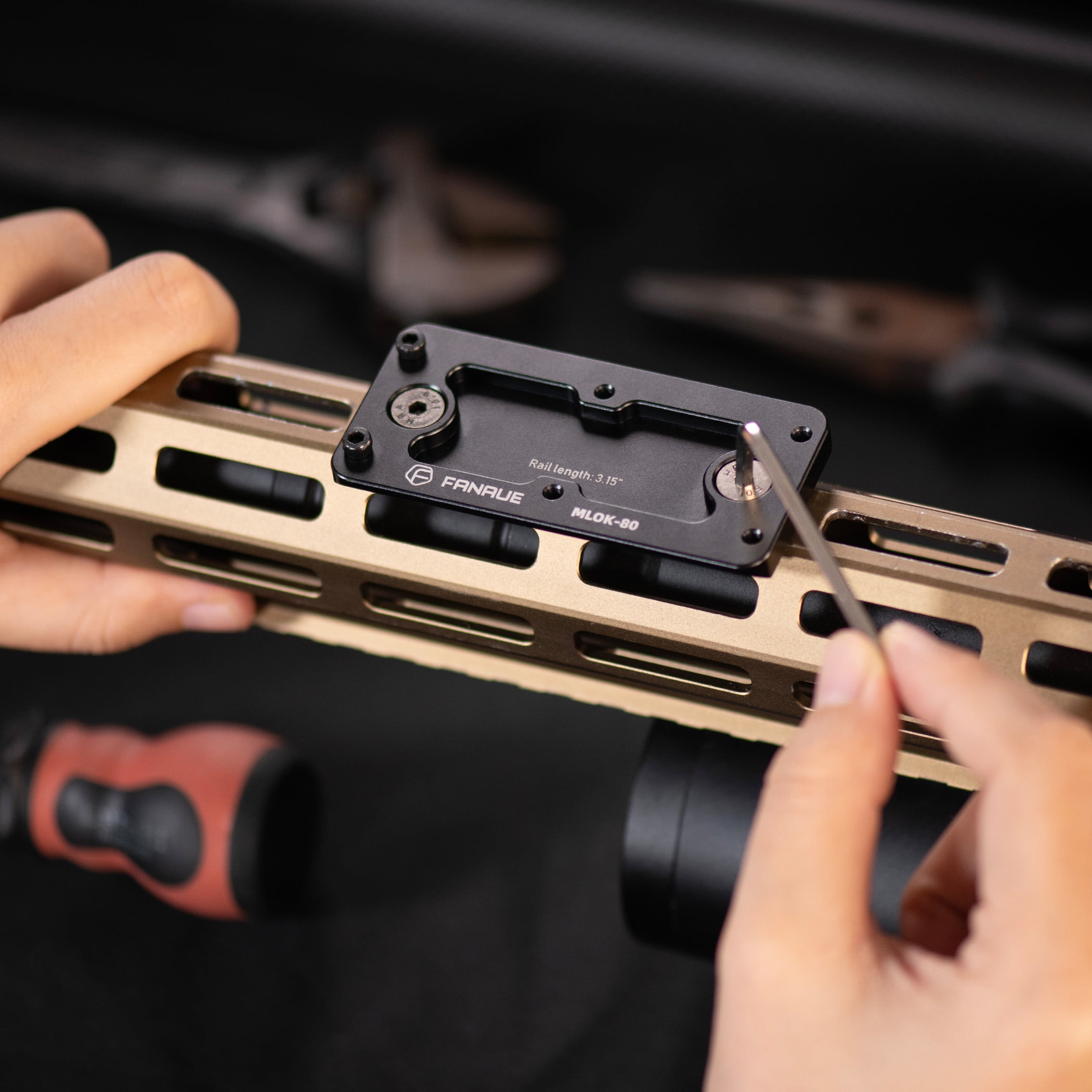 FANAUE MLOK Arca Rail Adapter - Arca Swiss Plate Quick Release