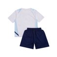 thumbnail image 4 of Zaldita Kids Boys Football Uniform Soccer Jersey V Neck Short Sleeve T Shirt Tops with Drawstring White M, 4 of 7
