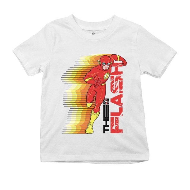 Playera Fan Army The Flash Talla 8 lightning manga corta blanco