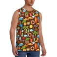 thumbnail image 2 of Daiia Cute Beach Dolphin Printed Men's Tank Tops,Casual Soft Sleeveless Gym Muscle Shirts Bodybuilding Tee-3X-Large, 2 of 8