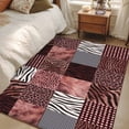 thumbnail image 4 of Animal Print Area Rugs 4x6 ft Rustic Leopard Zebra Tiger Stripes Plaid Red Washable Rug Non Slip Indoor Carpet Absorbent Floor Mat for Living Room Bedroom Dining Room, 4 of 9
