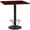 Mahogany, variant on Flash Furniture 42'' Square Mahogany Laminate Table Top with 24'' Round Bar Height Table Base and Foot Ring