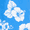 Royal Blue Hibiscus, variant on George Men's and Big Men's Swim Trunks, 6" Inseam, Sizes S-3XL