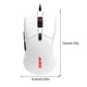 thumbnail image 4 of Monstrate Ratón para juegos por cable AJ129, ratón para Gamer, ergonómico, para viaje, 500Hz, ligero, accesorio de clic para el hogar y la Oficina Juegos de teclado y mouse para computadora Blanco, 4 of 6
