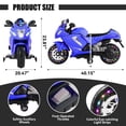 thumbnail image 6 of Xuanlur 24V Electric Motorcycle for Kids, Kids Motorcycle with Training Wheels, LED Light Up Wheels, Dual 390 Motors, Speed Up to 7 mph, Bluetooth Music, Ride On Toy for Kids 3-8 Years Old, Purple, 6 of 8