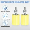 thumbnail image 4 of 8Pcs Slide Gate Guide Roller, 1-5/8"x2" Nylon Sliding Gate Support, Yellow, 4 of 6