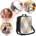 thumbnail image 5 of Pofeuu Geometric Print Lunch Bag Women Insulated Lunch Box Reusable Leakproof Large Spacious Cooler Tote for Women Men, 5 of 7