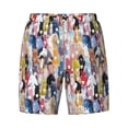 thumbnail image 4 of Lsque Mens Swim Trunks Colourful Horses Pattern - Bathing Suit Compression Liner - Beach Swim Shorts Swimwear - (S-3XL) - Stretch Quick Dry -Medium, 4 of 9