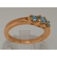 thumbnail image 4 of LBG British Made 14k Rose Gold Real Genuine Blue Topaz Womens Promise Ring - 33 size options - Size 8.25, 4 of 6