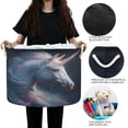 thumbnail image 6 of Round Toy Storage Basket Foldable Storage Basket for Home Decor Laundry Basket20" x 14" A Unicorn in Space, 6 of 6