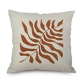 thumbnail image 4 of Ins Wind Linen Pillowcase Simple Creative Cushion Abstract Leaf Pillow Square Cushion Cover 17, 4 of 4