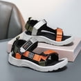 thumbnail image 7 of FINALGANG Boys Girls Kids Sporty Adventure Sandals With Multi Adjustable Webbing Straps Lightweight Cushioned Sole Shoes For Outdoor Play Summer Activities Grey 7-8 Years, 7 of 7