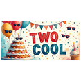 thumbnail image 2 of Cute Colorful Backdrop Banner for Second Birthday Bash Two Cool Theme Party Supplies Photography Props Happy Birthday Decors, 2 of 4