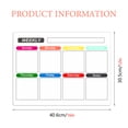 thumbnail image 5 of Magnetic Calendar White Boards Weekly Fridge Planner Magnetic White Board for Refrigerators Magnetic Whiteboard for Fridge Weekly Planner Board Plastic with Pen Towel, 5 of 5