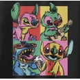 thumbnail image 2 of Junior's Lilo & Stitch Retro Panel Racerback Tank Top Black X Large, 2 of 5
