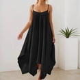 thumbnail image 2 of Afdoent Dresses For Women Summer Casual Dress Solid Color Sleeveless Loose Backless Maxi Comfortable Flowy Beach Dress Vacation Fashion Outfits, 2 of 4