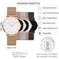 thumbnail image 4 of Women's Watches Fashion Analog Quartz Stainless Steel Bracelet Waterproof Wrist Watch with Mesh Band, 4 of 11