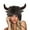 Coffee, variant on Brown Bomber Hats Buffalo Hat with Horns Furry Earmuff Winter Hats Buffalo Face Fluffy Ear Headwear Earflap Hat Bomber Hats