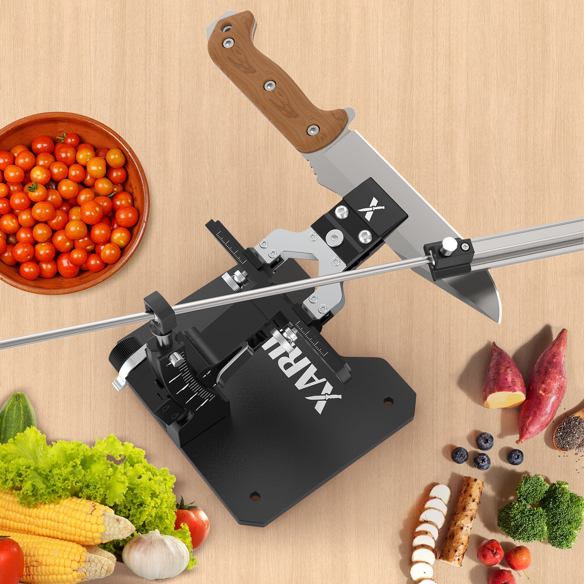 Adjustable Center Y Clamp for GEN3 Knife Sharpening System, Universal Central Holder for Folding, Hunting, Survival, and Tactical Knives, Compatible with Fixed Angle Sharpeners