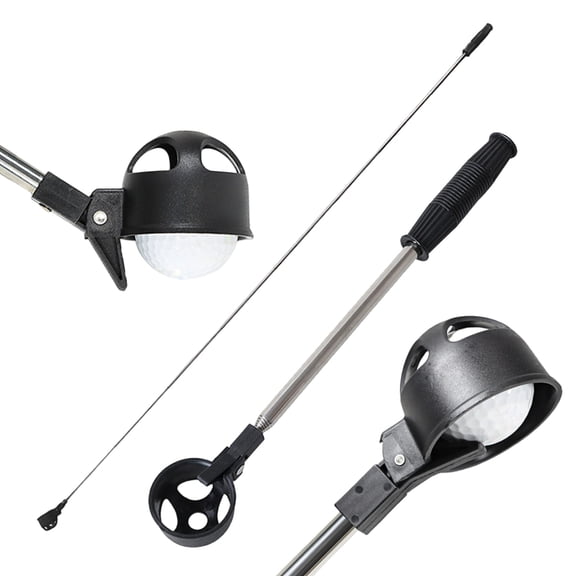 Telescopic Golf Ball Retriever Stainless Steel Extension Rod for Water Hazards and Difficult Reach Recovery