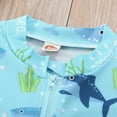 thumbnail image 4 of UAYOTSE Summer Toddler Boys Girls Short Sleeve Cartoon Dinosaur Prints 1 Piece Swimwear Beach Swimsuit Bikini,Sizes 3-6 Months, 4 of 7