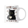 thumbnail image 2 of SIfdSeng Funny Coffee Cat Mug Is the Coffee Backwards 11 Oz Cute Mug Very Funny Cat Print Mug, 2 of 7