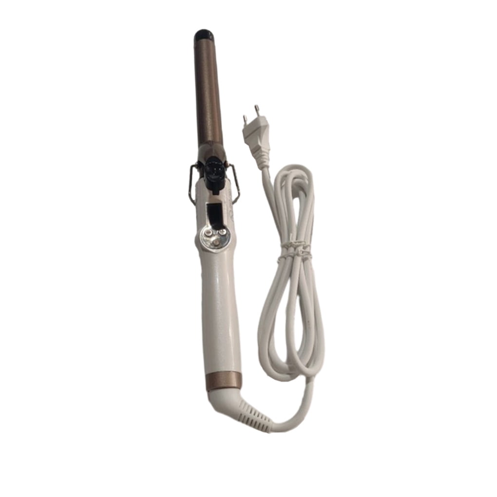 Transemion EU Plug Electric Hair Curler 110-210V Styling Digital Wand Travel Curl Women Display Ceramic Temperature Adjustable Curling Iron Wand Waver Roller 25mm