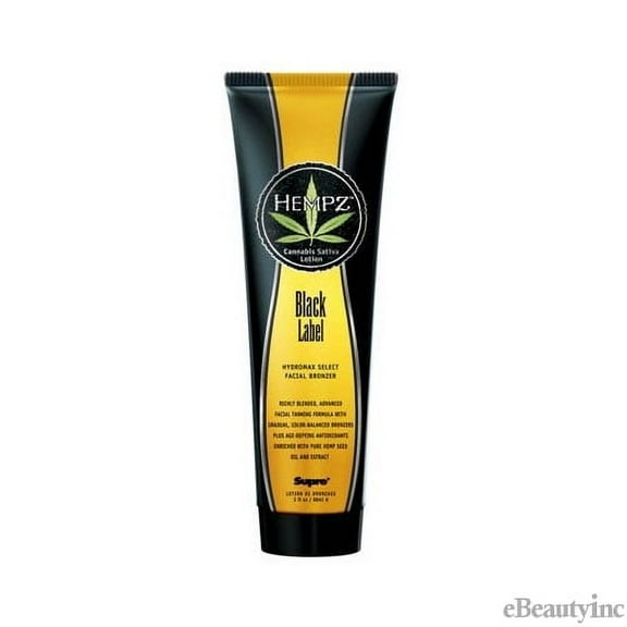 Hempz Black Label Facial Bronzer Tanning Lotion for Face - 3oz