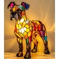 thumbnail image 2 of DefiDgd Christmas Cute Dog Night Light,Colorful Dog lamp,Stained Resin Cute Pet Dogs LED Table Lamp with Warm Ambient Glow,Fun Gift for Dog Lovers,Pet Themed Tabletop Decor(I), 2 of 3