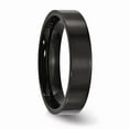 thumbnail image 4 of Stainless Steel 5mm Black IP-plated Polished Flat Band Size: 12; for Adults and Teens; for Women and Men, 4 of 6