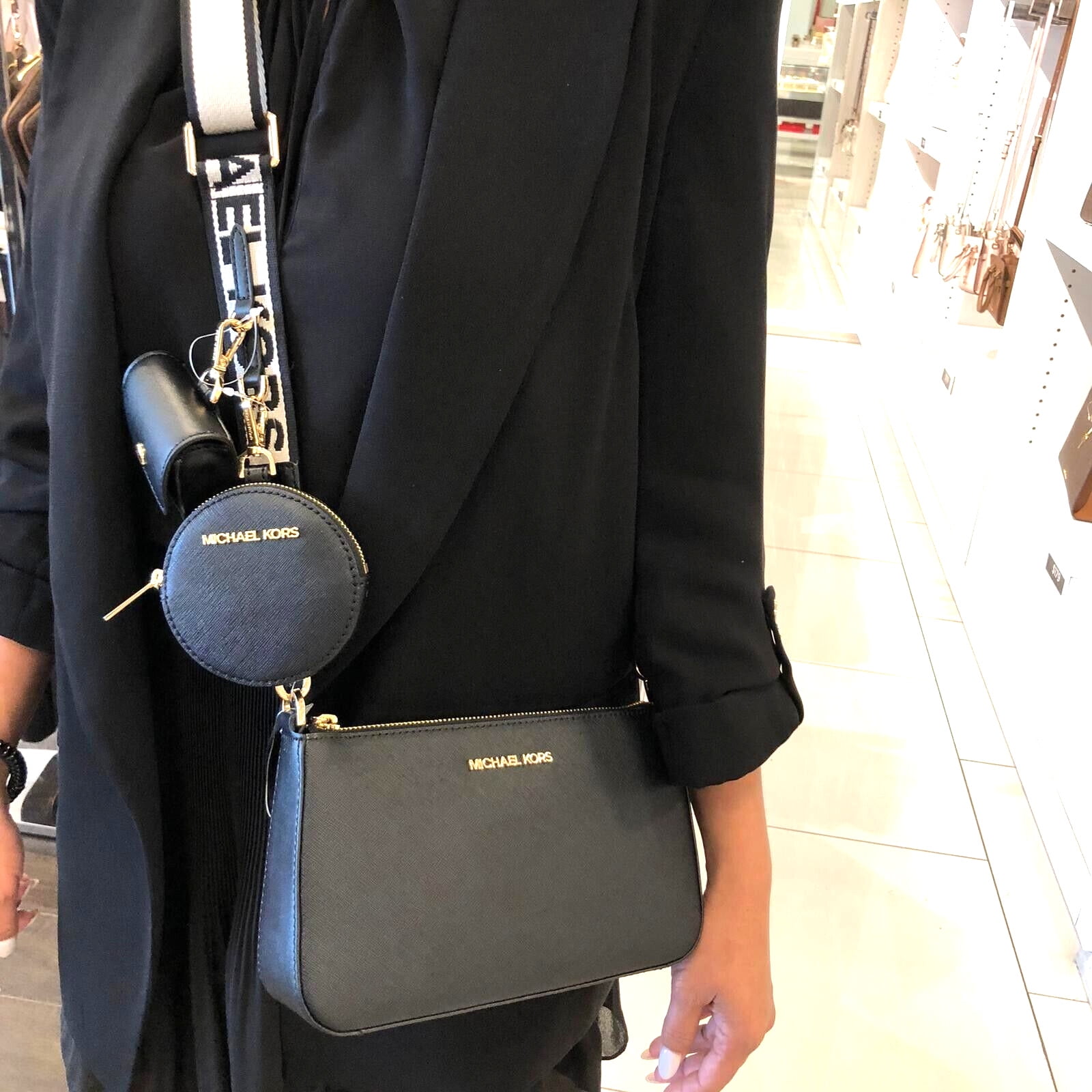 Black mk purse on sale hotsell
